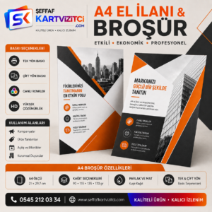 a4 el ilanı broşür