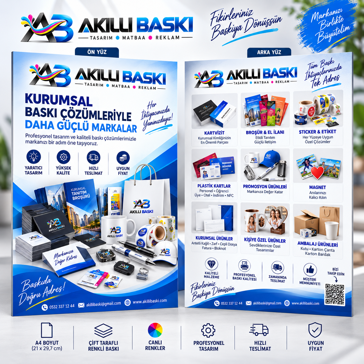A4 broşür ve el ilanı 2