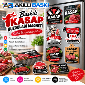 Baskılı Kasap Buzdolabı Magneti