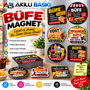 Baskılı Büfe Buzdolabı Magneti | Akıllı Baskı