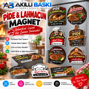 Baskılı Pideci Buzdolabı Magneti | Akıllı Baskı
