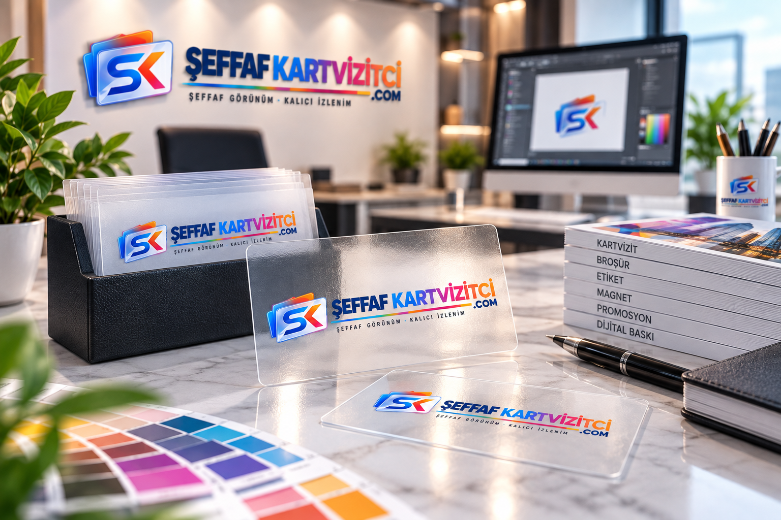 Şeffaf Kartvizit – Matbaa – Promosyon – Plastik Kart Üretim