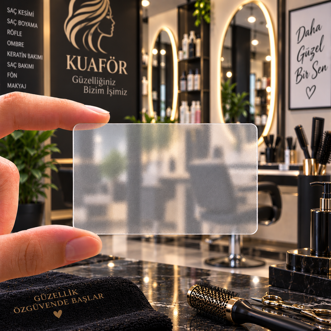 kuaför kartvizit