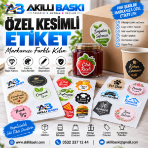 özel kesimli etiket