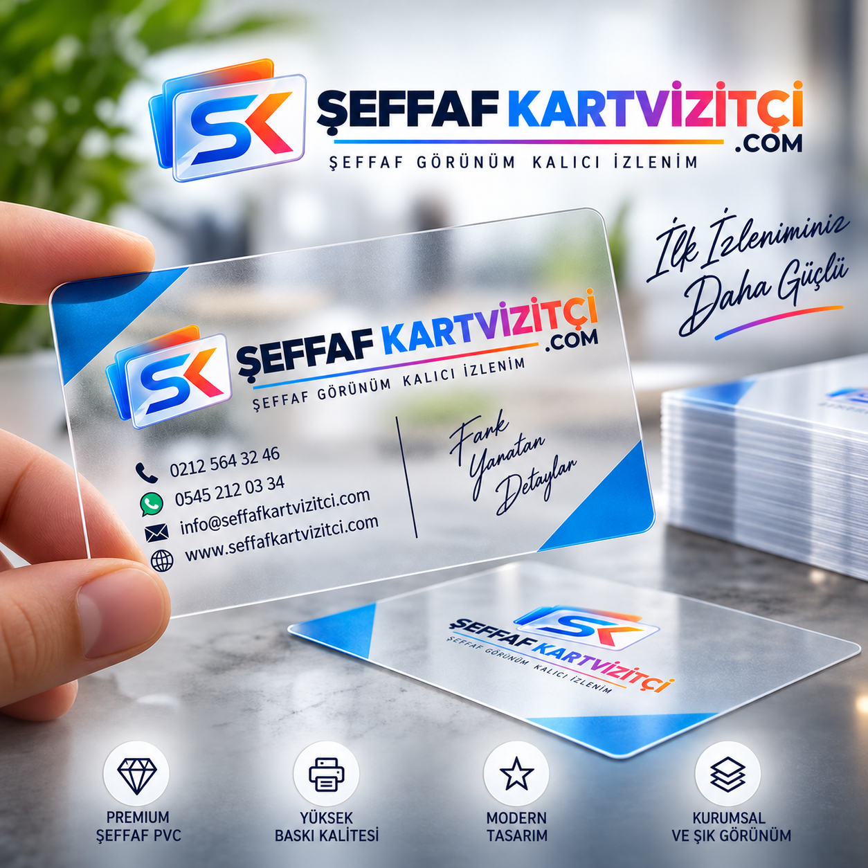 Şeffaf Kartvizitler